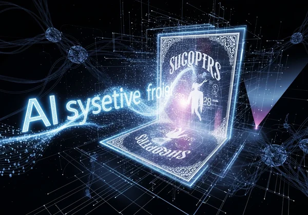 AI generating unique vintage poster art from a text prompt