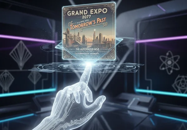 AI transforming ideas into stunning vintage poster artwork