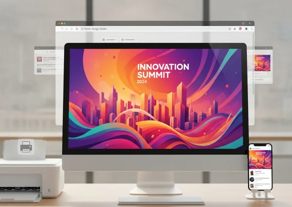 Professional AI poster ready for print and social media