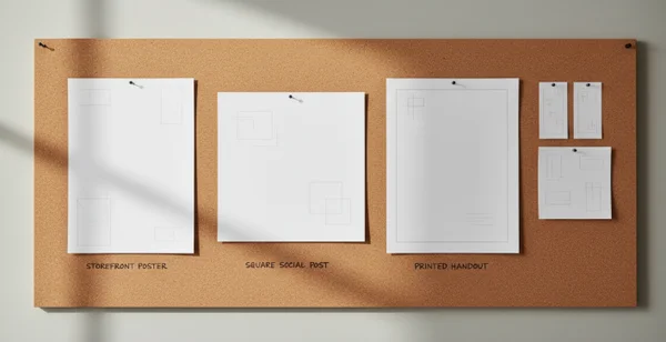 Poster format planning board